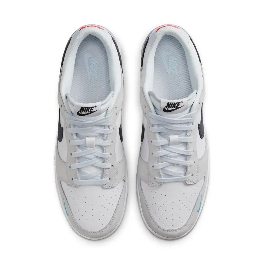 Nike Dunk Low ‘Mini Swoosh – White Grey Navy Aqua’
