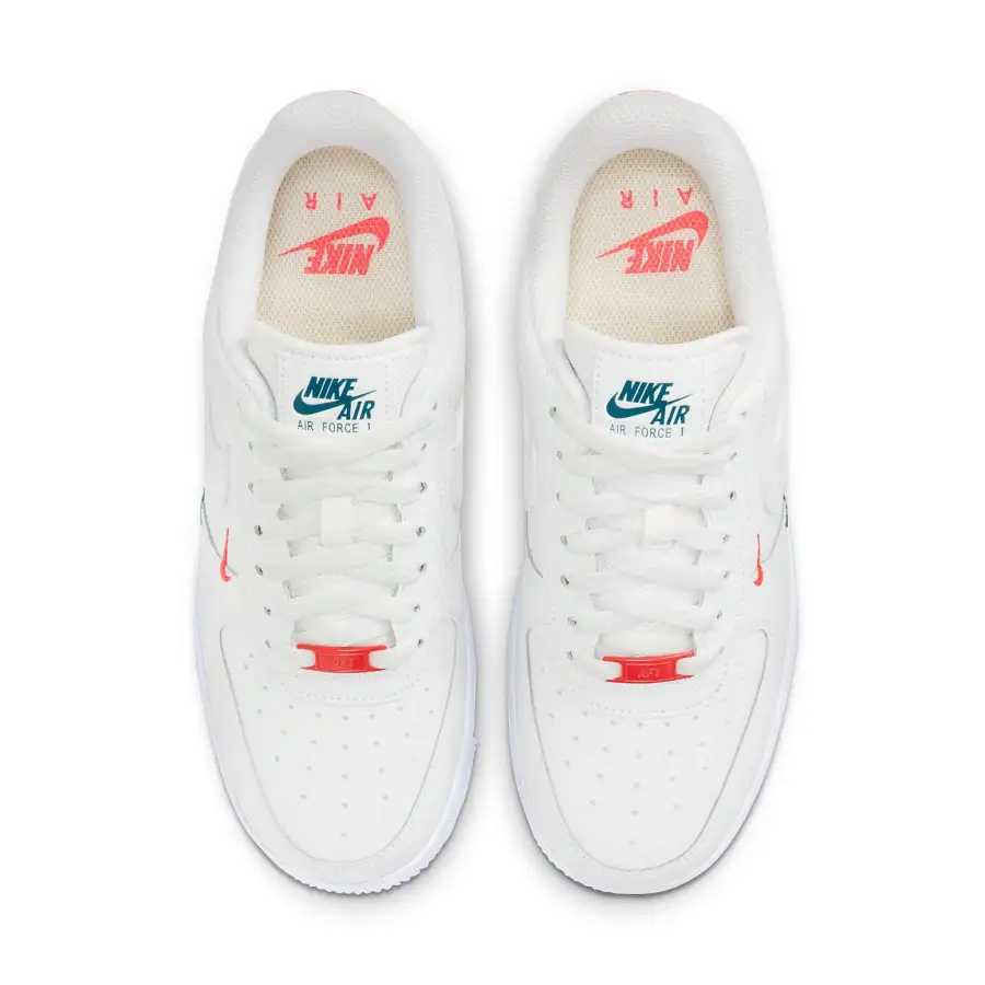 Nike Air Force 1 ’07 Essential ‘Summit White Solar Red’
