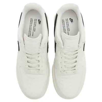 Nike Air Force 1 ’07 Quilted Swoosh ‘Beige Black’