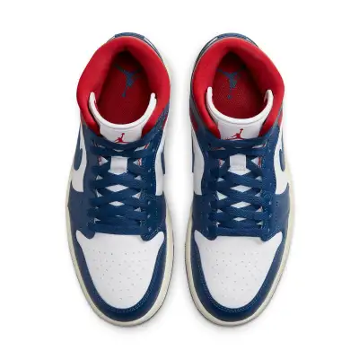 Air Jordan 1 Mid ‘French Blue Gym Red’