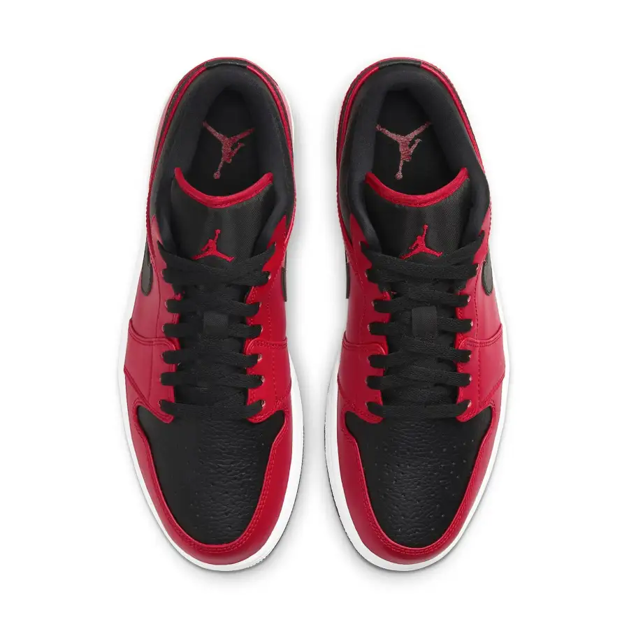 Air Jordan 1 Low ‘Reverse Bred Pebbled Swoosh’