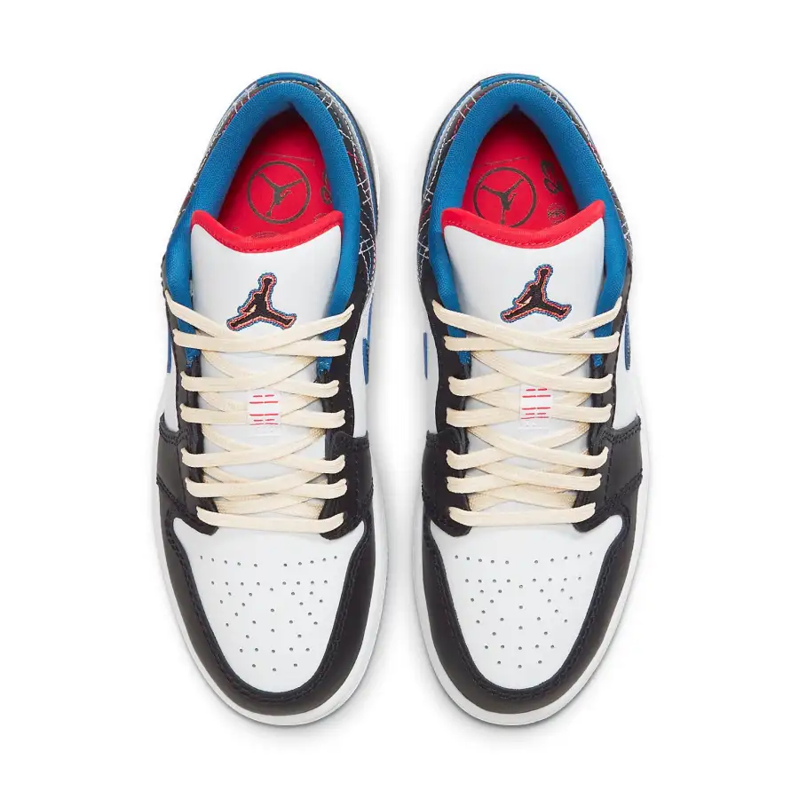 Air Jordan 1 Low ‘White Industrial Blue Siren Red’