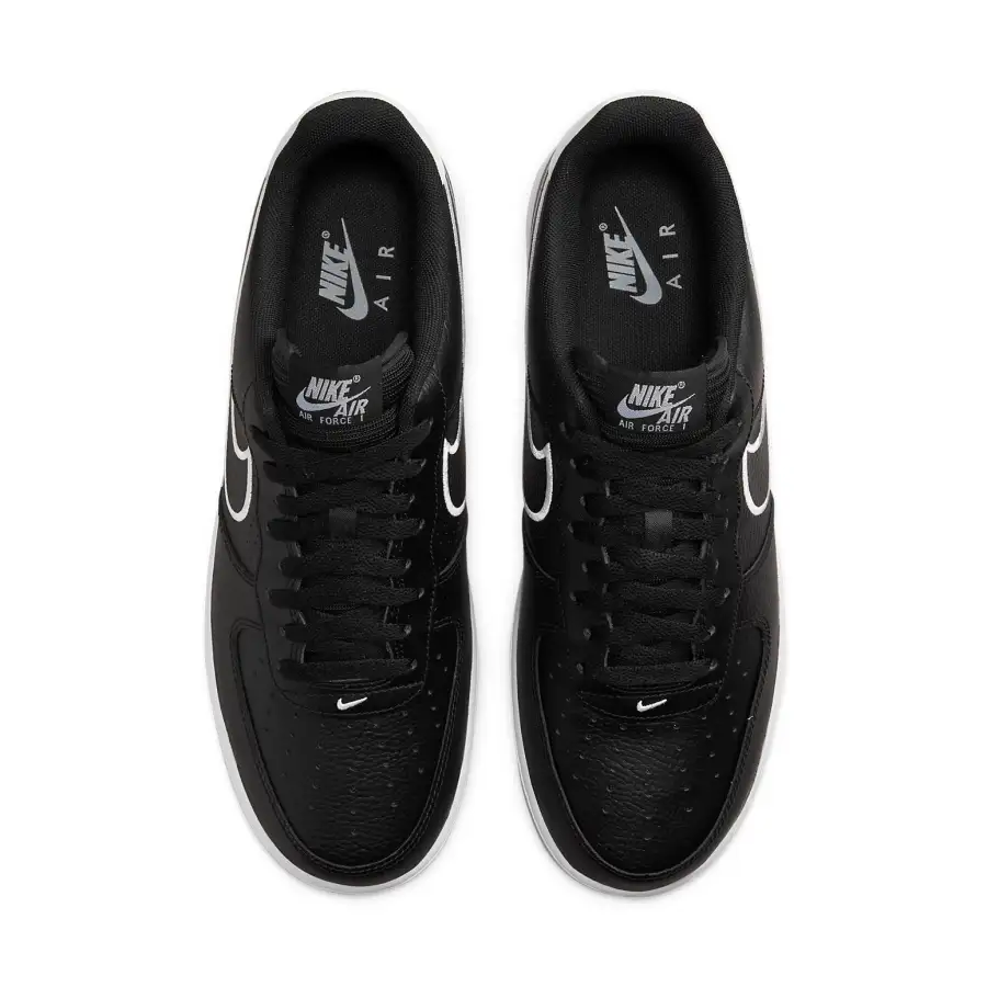 Nike Air Force 1 ’07 ‘Embroidered Swoosh – Black’