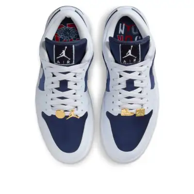 Air Jordan 1 Low SE ‘Football Grey White Gym Red Midnight Navy’