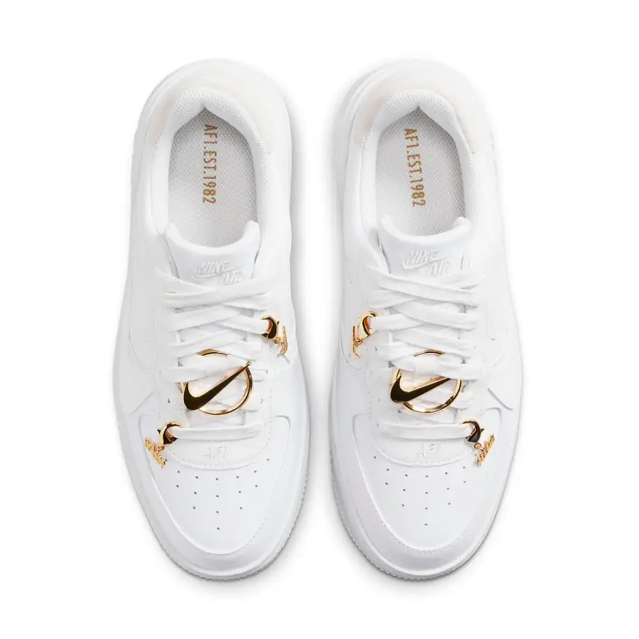Nike Air Force 1 Low Plt Af Orm Bling ‘White Metallic Gold Summit White’