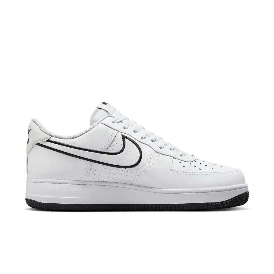 Nike Air Force 1 ’07 ‘Embroidered Swoosh – White Black’