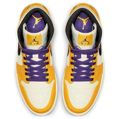 Air Jordan 1 Mid ‘Lakers Gold’