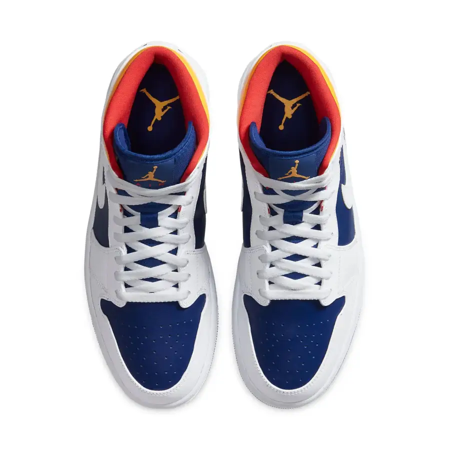 Air Jordan 1 Mid ‘White Deep Royal Blue’