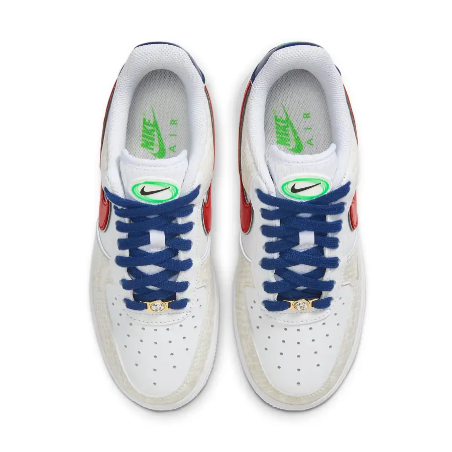 Nike Air Force 1 ’07 LX ‘Just Do It – White University Red Snakeskin’