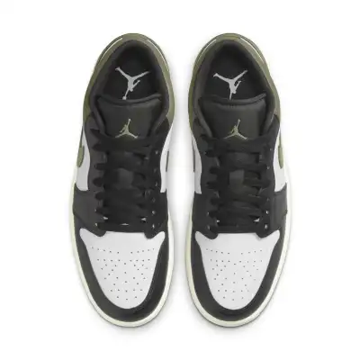 Air Jordan 1 Low ‘Black White Medium Olive’