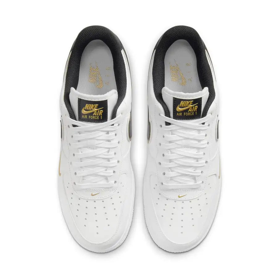 Nike Air Force 1 ’07 LV8 ‘Metallic Swoosh Pack – White Metallic Gold’