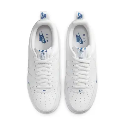 Nike Air Force 1 Low Cut Out ‘Reflective Swoosh White Blue’