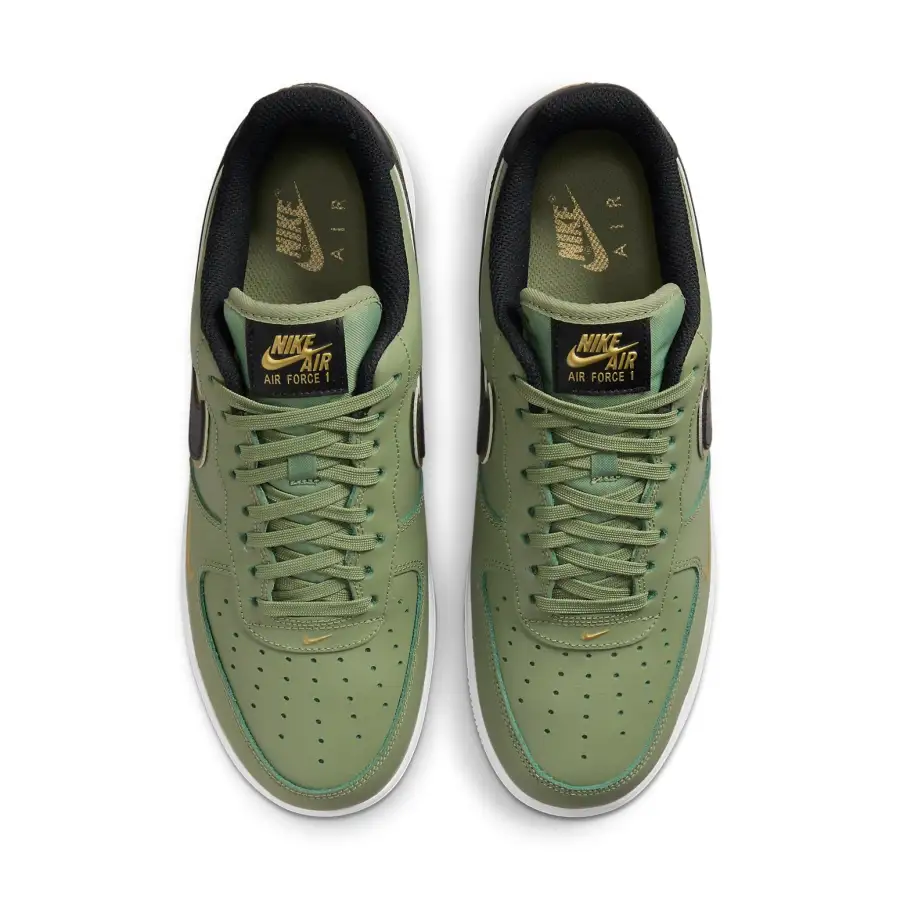 Nike Air Force 1 ’07 LV8 ‘Metallic Swoosh Pack – Oil Green’