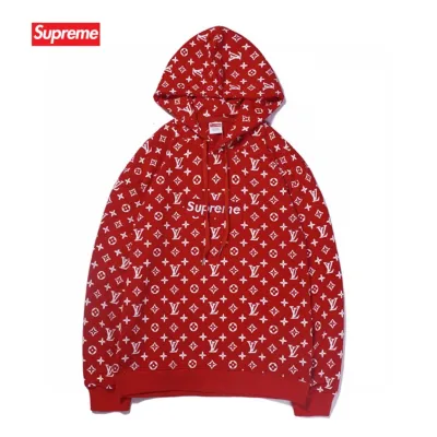 SUPREME X LV BOX LOGO HOODED