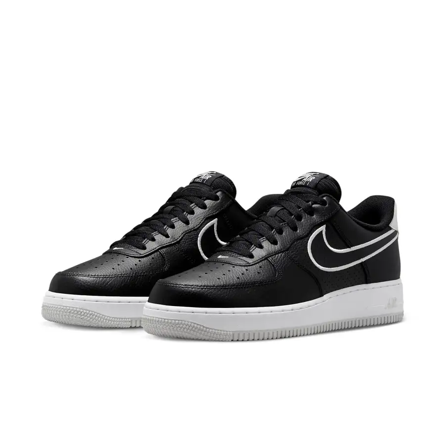 Nike Air Force 1 ’07 ‘Embroidered Swoosh – Black’