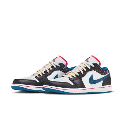 Air Jordan 1 Low ‘White Industrial Blue Siren Red’