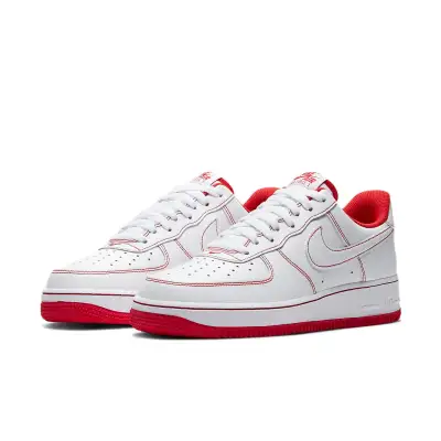 Nike Air Force 1 ’07 ‘Contrast Stitch – White University Red’