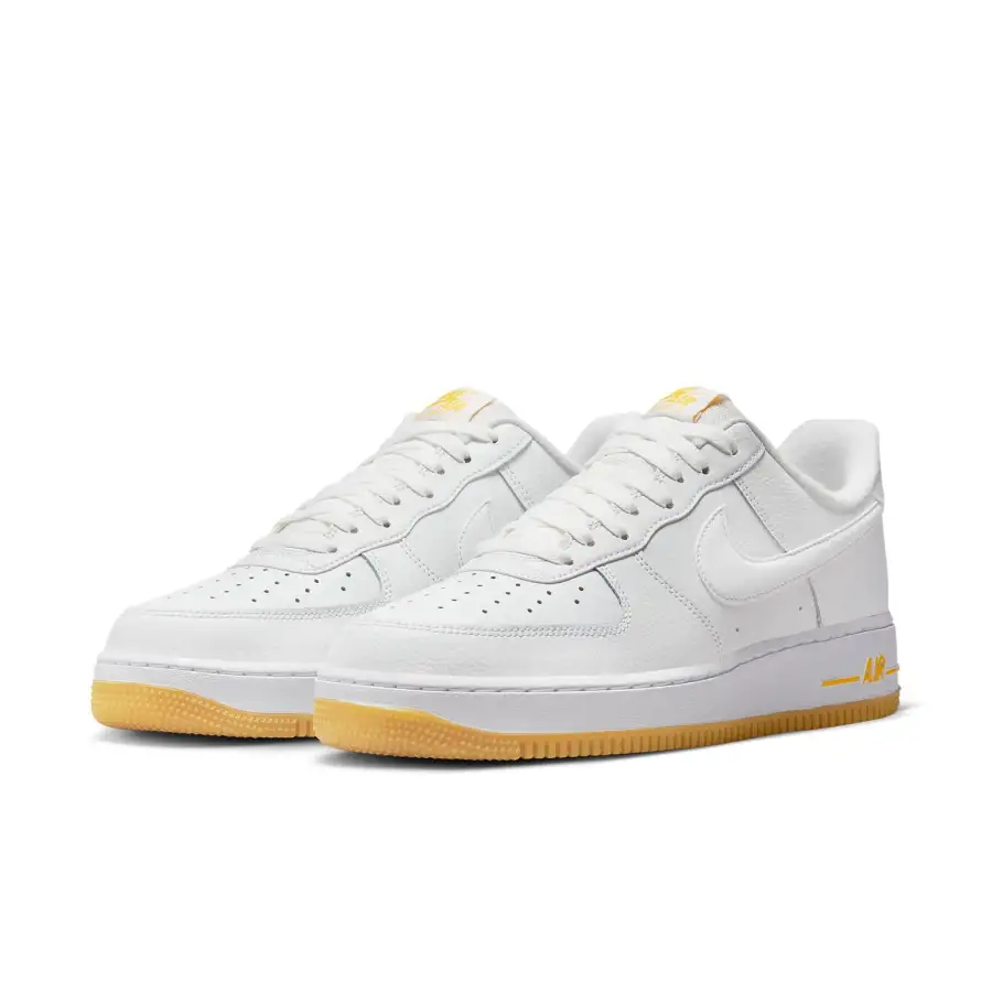 Nike Air Force 1 Low ’07 ‘White University Gold Gum’