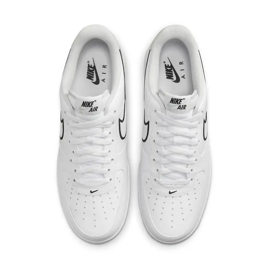 Nike Air Force 1 ’07 ‘Embroidered Swoosh – White Black’
