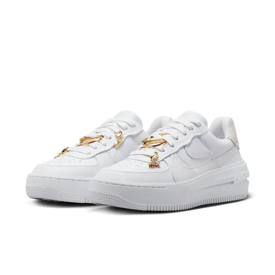 Nike Air Force 1 Low Plt Af Orm Bling ‘White Metallic Gold Summit White’