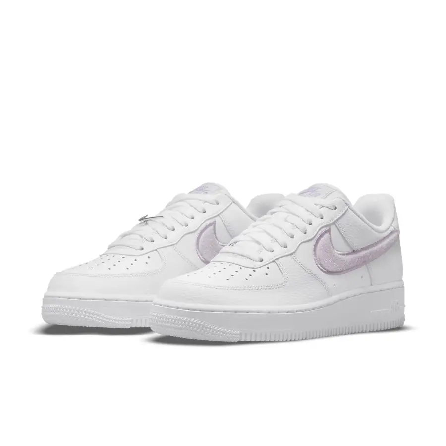 Nike Air Force 1 ’07 Essential ‘Chenille Swoosh – White Lilac’