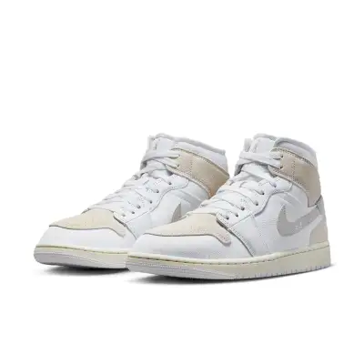 Air Jordan 1 Mid SE Craft ‘Inside Out White Grey’