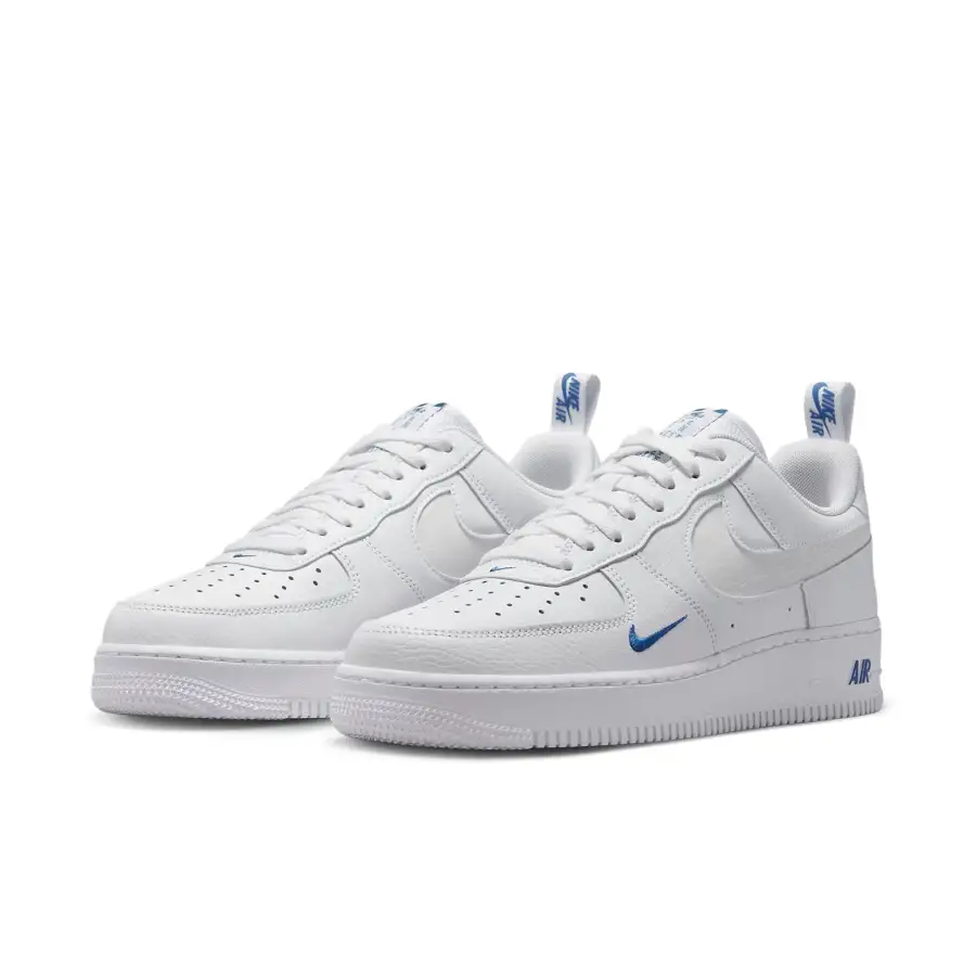 Nike Air Force 1 Low Cut Out ‘Reflective Swoosh White Blue’