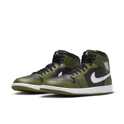 Air Jordan 1 Mid ‘Black Medium Olive’