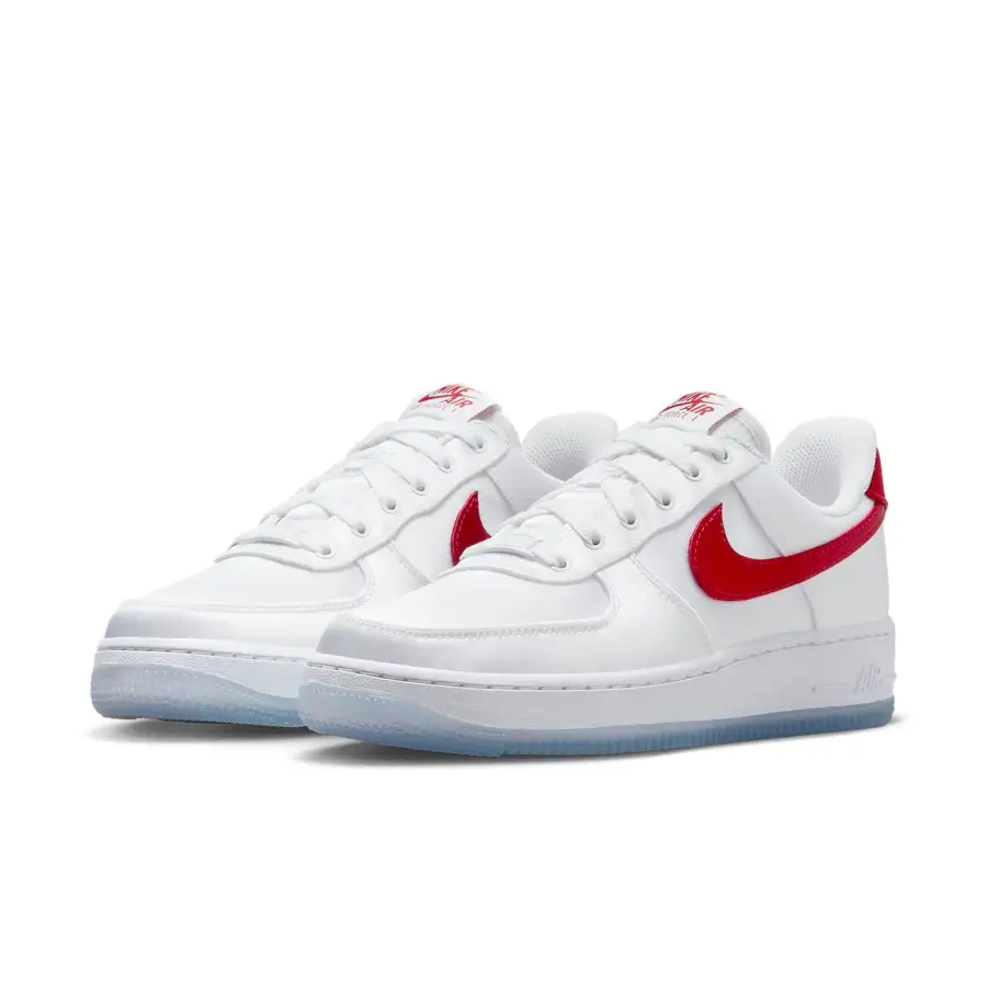 Nike Air Force 1 Low ’07 ‘Satin White Varsity Red’
