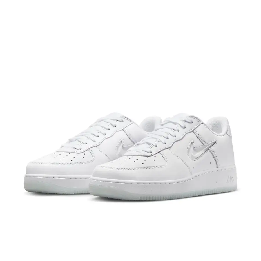 Nike Air Force 1 Low 07 Retro ‘Color of the Month Jewel Swoosh Triple White’