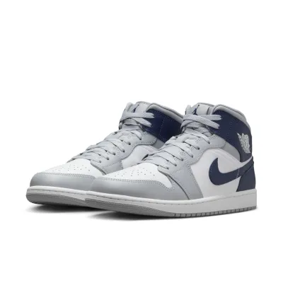 Air Jordan 1 Mid ‘Wolf Grey Midnight Navy’