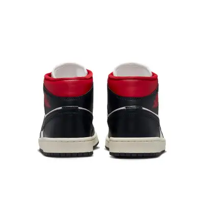 Air Jordan 1 Mid ‘Black Sail Gym Red’
