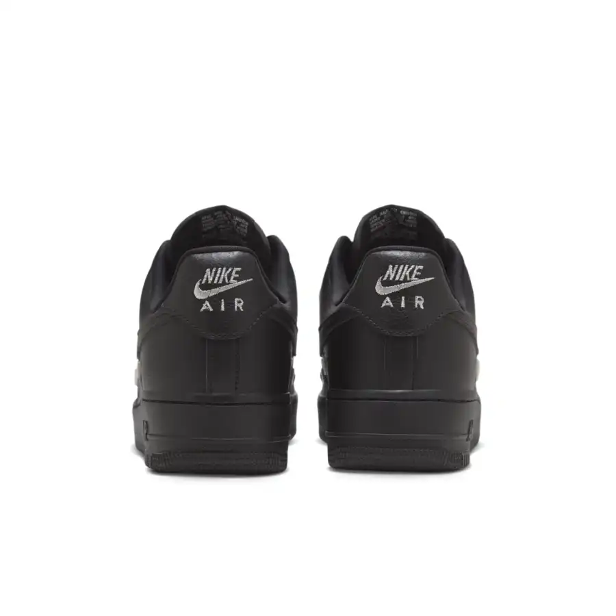 Nike Air Force 1 Low ‘Black Silver Mini Swoosh’