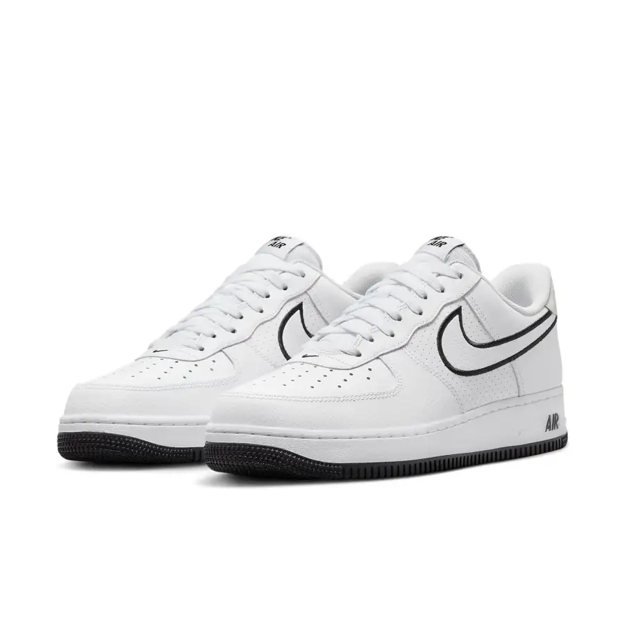 Nike Air Force 1 ’07 ‘Embroidered Swoosh – White Black’