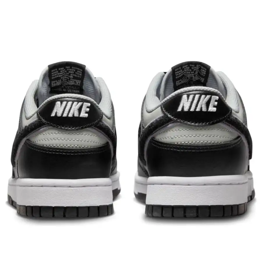 Nike Dunk Low ‘Chenille Swoosh – Black Grey Fog’