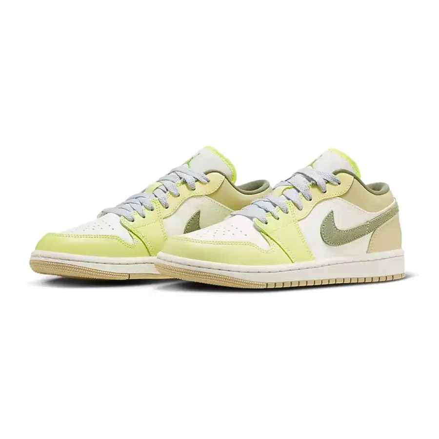 Air Jordan 1 Low ‘Sail Oil Green Light Lemon’