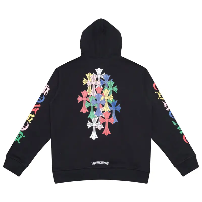 CHROME HEARTS BLACK WHITE  HOODIE k-71
