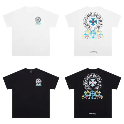 CHROME HEARTS BLACK WHITE T-SHIRT-2