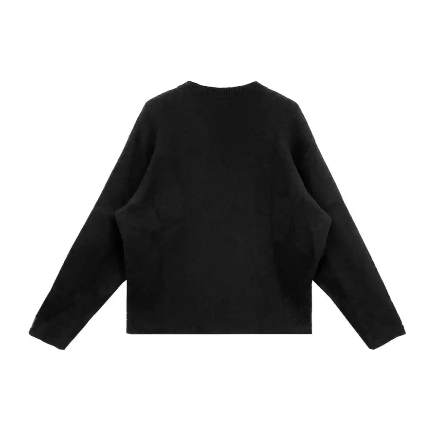 BALENCIAGA LARGE FIT LANGUAGES LOGO CREWNECK SWEATER