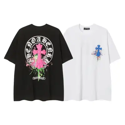 CHROME HEARTS BLACK WHITE T-SHIRT-8