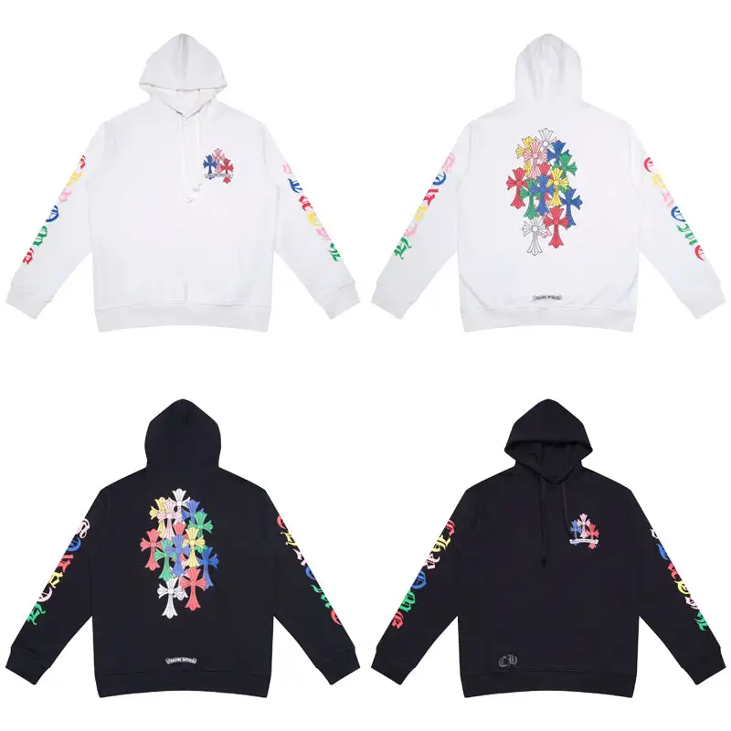 CHROME HEARTS BLACK WHITE  HOODIE k-71
