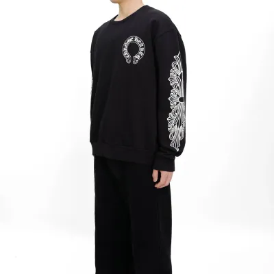 CHROME HEARTS BLACK WHITE SWEATSHIRT-1