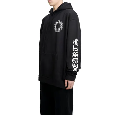 CHROME HEARTS BLACK WHITE ZIP UP HOODIE S-11