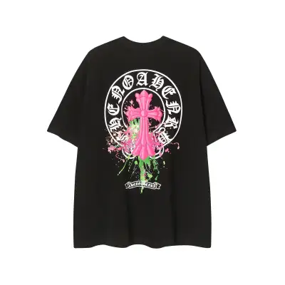CHROME HEARTS BLACK WHITE T-SHIRT-8