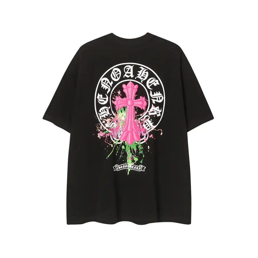CHROME HEARTS BLACK WHITE T-SHIRT-8