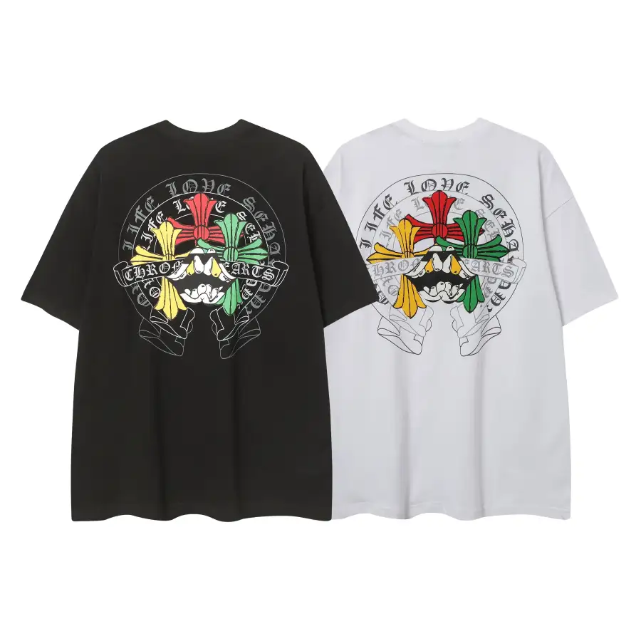 CHROME HEARTS BLACK WHITE T-SHIRT-9