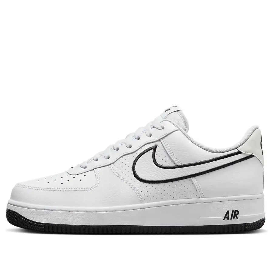 Nike Air Force 1 ’07 ‘Embroidered Swoosh – White Black’