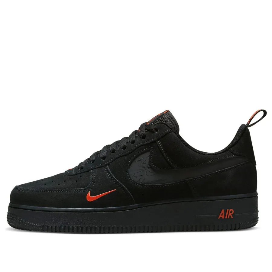 Nike Air Force 1 Low ’07 LV8 ‘Multi-Swoosh Black Crimson’