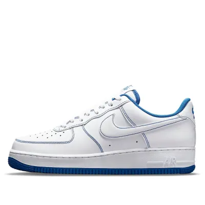 Nike Air Force 1 ’07 ‘Contrast Stitch – White Game Royal’