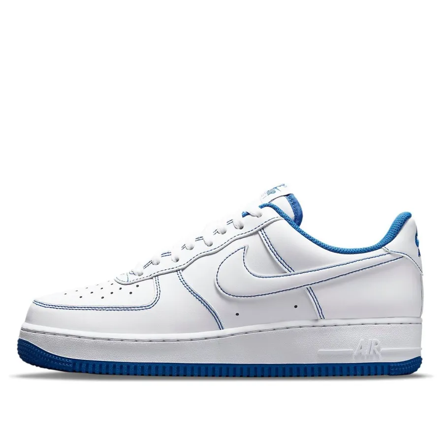 Nike Air Force 1 ’07 ‘Contrast Stitch – White Game Royal’